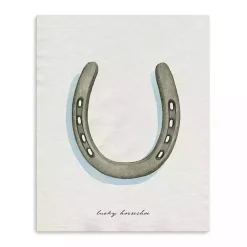 Hot Lucky Horseshoe Canvas Art Print St Patricks Day Decorations