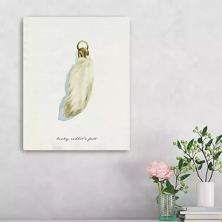 Online Lucky Rabbit's Foot Canvas Art Print St Patricks Day Decorations