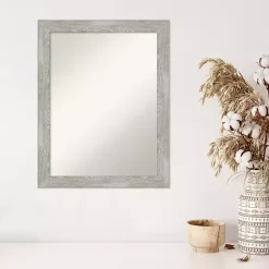 Kirklands Home Decorative Mirrors|Lyndon Dove Gray Wood Framed Mirror