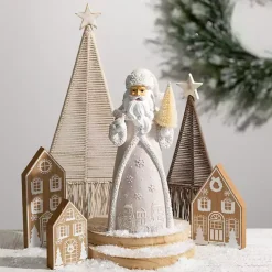 Outlet Macrame Woven 3-pc. Tree Figurine Set Christmas Decorations