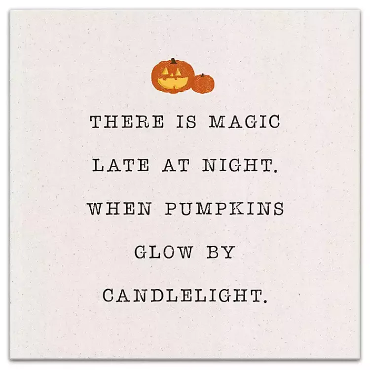 Magic At Night Canvas Art Print Halloween