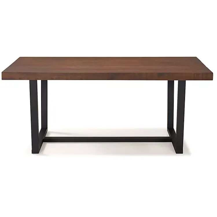 Kirklands Home Dining Tables|Mahogany Distressed Solid Wood Dining Table Brown