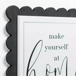 Kirklands Home Wall Quotes & Signs|Make Yourself at Home Scalloped Wall Plaque