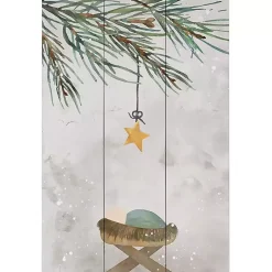 Outlet Manger Star Wood Art Print Christmas Art & Wall Decor