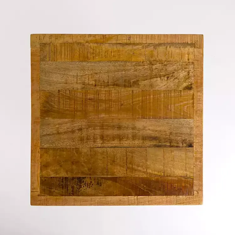 Kirklands Home Accent & End Tables|Mango Wood Storage Basket Side Table