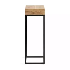 Kirklands Home Accent & End Tables|Mango Wood Tabletop Square Side Table Tan