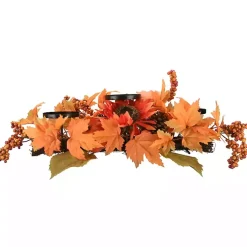 Maple Leaf Candleholder Centerpiece Arrangements & Greenery