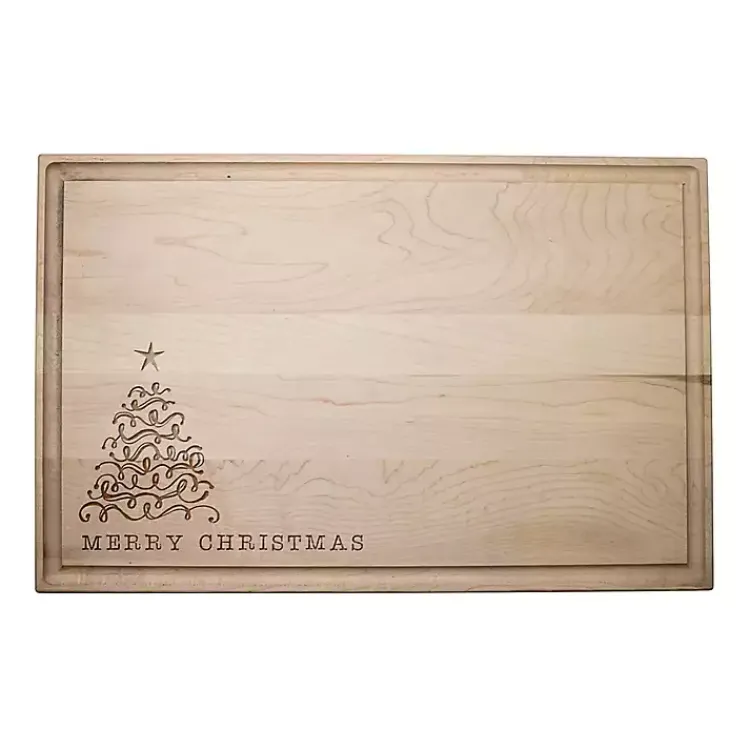 Best Maple Merry Christmas Cutting Board Christmas Dining & Entertaining