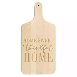 Kirklands Home Serving & Entertaining|Maple Wood Home Sweet Thankful Home Cutting Board Tan