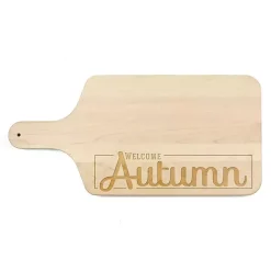 Kirklands Home Serving & Entertaining|Maple Wood Welcome Autumn Cutting Board Brown