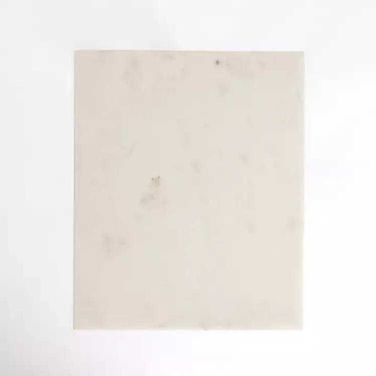 Kirklands Home Accent & End Tables|Marble Modern Black Metal C-Table White