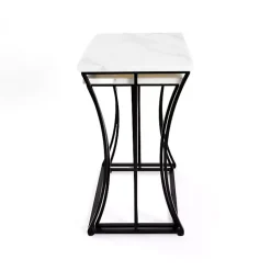 Kirklands Home Accent & End Tables|Marble Nesting Accent Tables, Set of 2 White