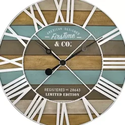 Kirklands Home Clocks|Maritime Planks Wall Clock