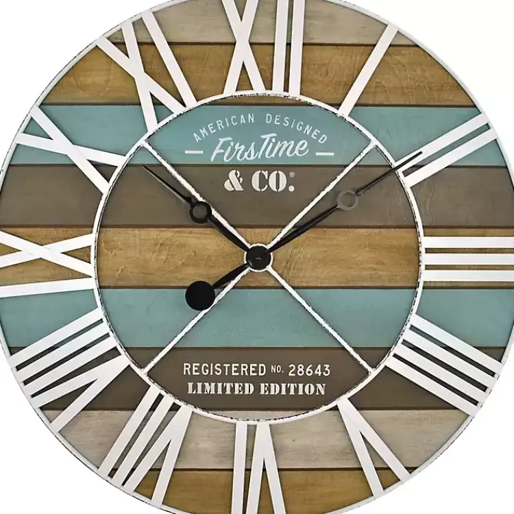 Kirklands Home Clocks|Maritime Planks Wall Clock