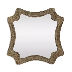 Kirklands Home Decorative Mirrors|Marley Natural Woven Rope Wall Mirror