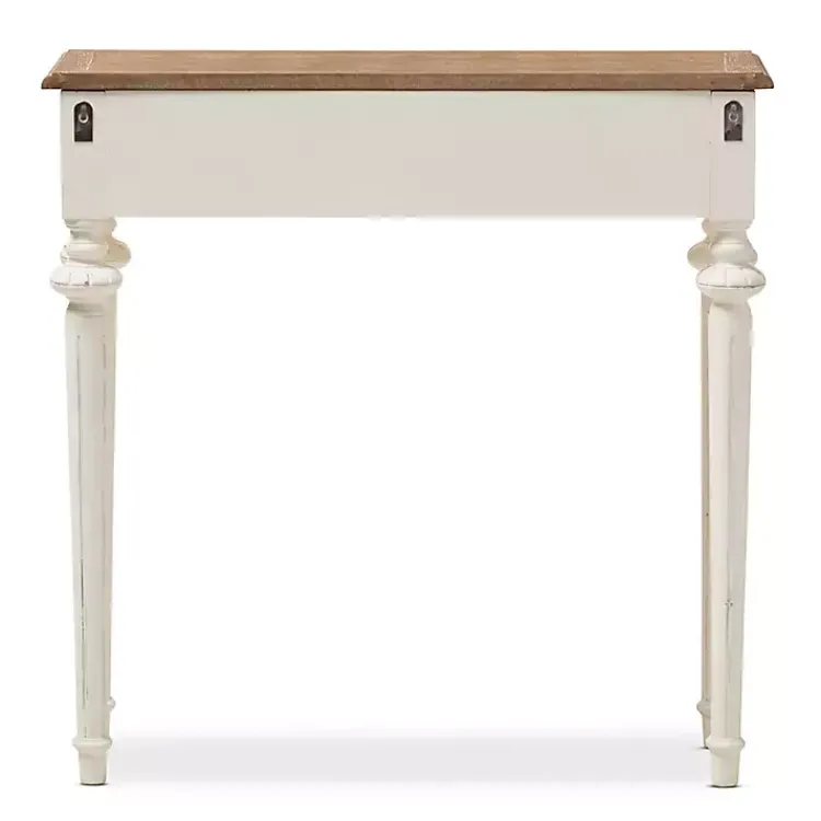 Kirklands Home Console Tables|Marquetterie Whitewashed Oak Top Console Table