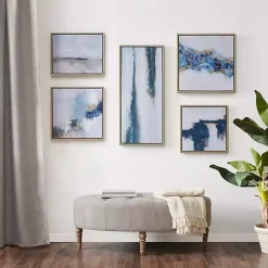 Kirklands Home Framed Art|Martha Stewart Blue Drift 5-pc. Framed Art