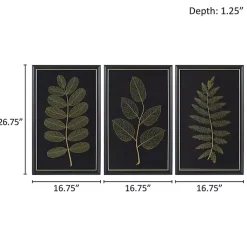 Kirklands Home Framed Art|Martha Stewart Botanical Framed Prints, Set of 3