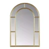 Kirklands Home Decorative Mirrors|Martha Stewart Gold Paned Arch Wall Mirror