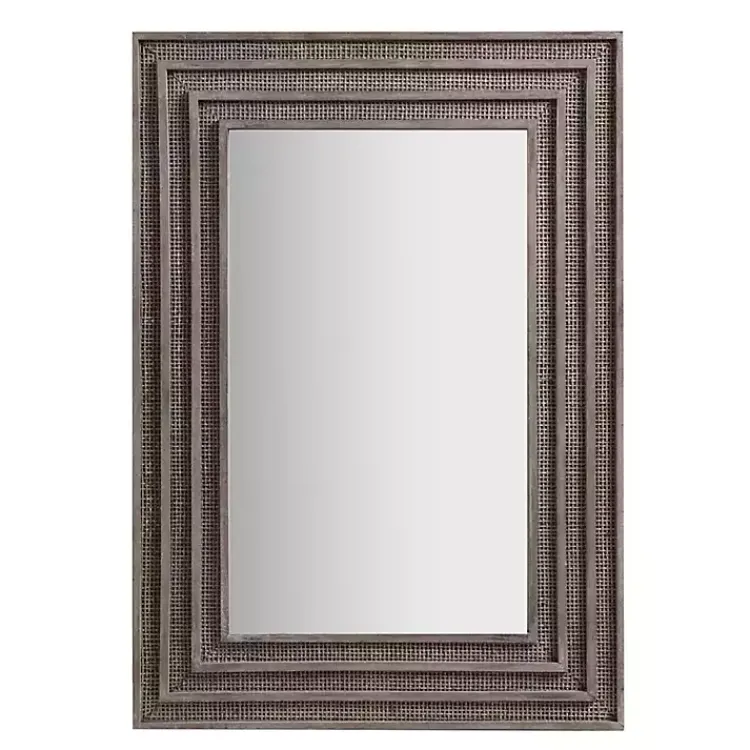 Kirklands Home Decorative Mirrors|Martha Stewart Naomi Wall Mirror Gray