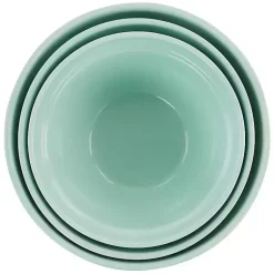 Kirklands Home Serving & Entertaining|Martha Stewart Mint Stoneware Bowls, Set of 3 Blue