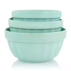 Kirklands Home Serving & Entertaining|Martha Stewart Mint Stoneware Bowls, Set of 3 Blue