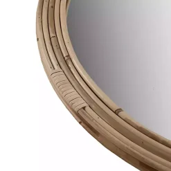 Kirklands Home Decorative Mirrors|Martha Stewart Natural Round Rattan Wall Mirror