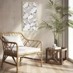 Kirklands Home Wall Plaques|Martha Stewart Rice Paper Ginkgo Leaf Wall Plaque White