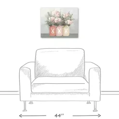 Clearance Mason Jars Easter Bouquet Canvas Art Print Easter Decorations