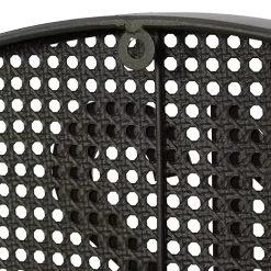 Kirklands Home Clocks|Matte Black Iron Wall Clock, 32 in.