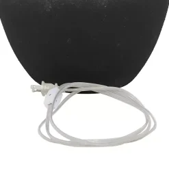 Kirklands Home Table Lamps|Matte Black Ombre Textured Table Lamp, 23 in. White