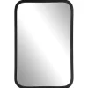 Kirklands Home Framed Mirrors|Matte Black Rectangular Wall Mirror