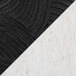 Kirklands Home Table Lamps|Matte Black Round Kona Table Lamps, Set of 2 Tan