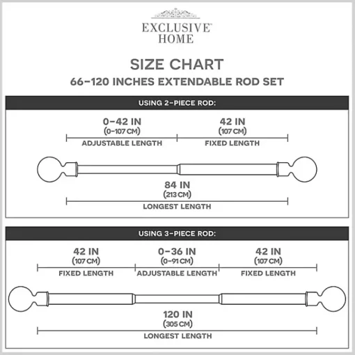 Kirklands Home Curtain Rods & Hardware|Matte Bronze Eleanor Curtain Rod Set, 120 in.