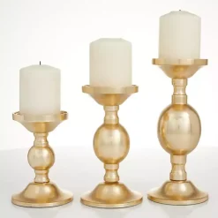 Clearance Matte Metal 3-pc. Pillar Candle Holder Set Candle Holders