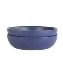 Kirklands Home Serving & Entertaining|Matte Midnight Serving Bowls, Set of 2 Blue