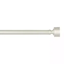 Kirklands Home Curtain Rods & Hardware|Matte Nickel Stacked Cylinder Curtain Rod, 120 in.
