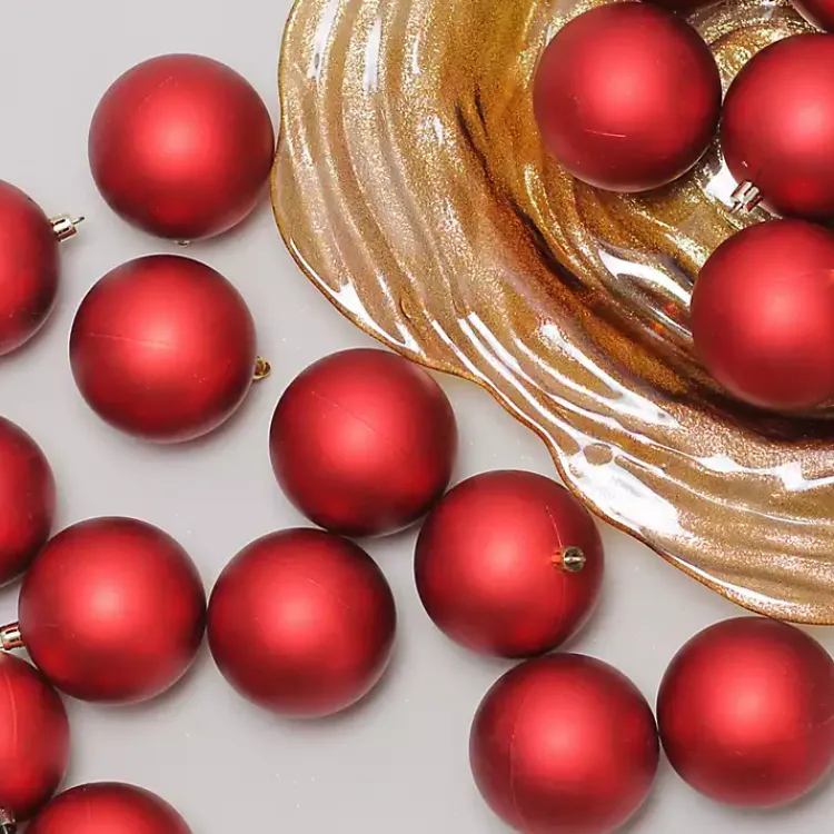 New Matte Shatterproof Ball Ornaments, Set of 32 Christmas Ornaments