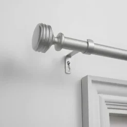 Kirklands Home Curtain Rods & Hardware|Matte Duke Curtain Rod, 120 in. Silver
