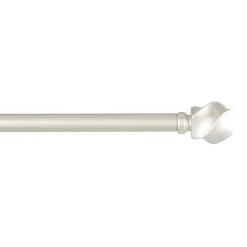 Kirklands Home Curtain Rods & Hardware|Matte Silver Modern Twist Curtain Rod, 120 in.