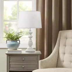 Kirklands Home Table Lamps|Matte Candlestick Martha Stewart Table Lamp White