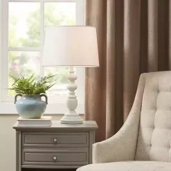 Kirklands Home Table Lamps|Matte Candlestick Martha Stewart Table Lamp White
