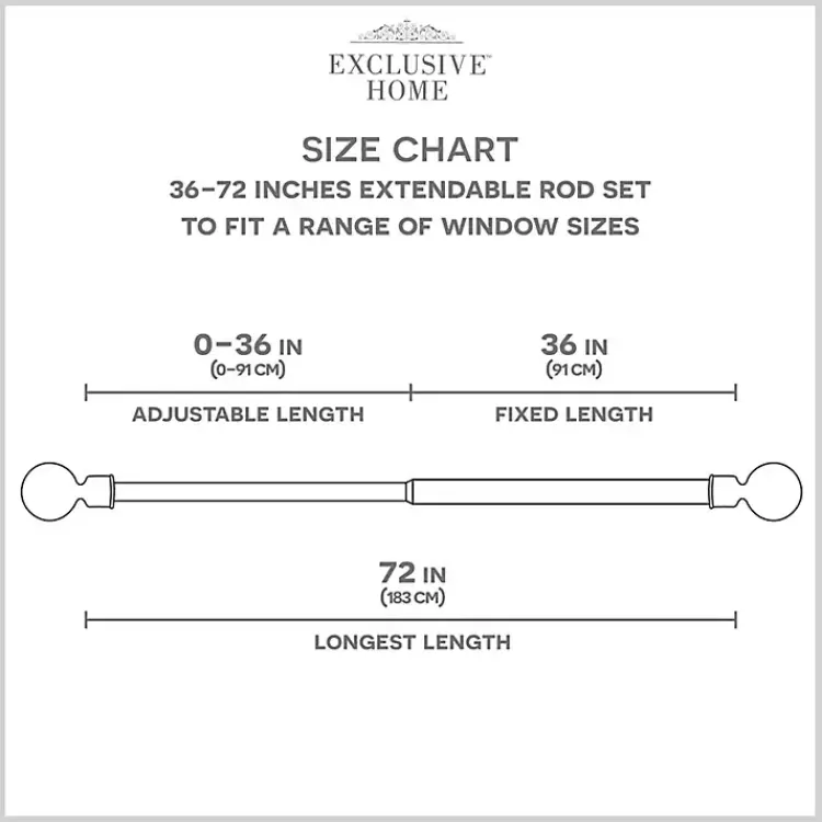 Kirklands Home Curtain Rods & Hardware|Matte White Open Sphere Curtain Rod, 72 in.