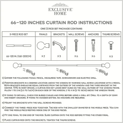 Kirklands Home Curtain Rods & Hardware|Matte White Open Sphere Curtain Rod, 120 in.