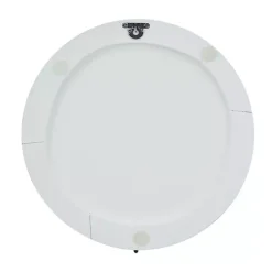 Kirklands Home Wall Plaques|Matte Ribbed Sunburst Wall Plates, Set of 3 White