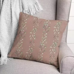 Sale Mauve Botanical Vines Pillow Pillows