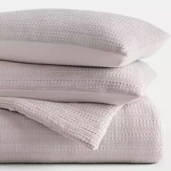Kirklands Home Comforters|Mauve Waffle Ultra-Soft 3-pc. King Comforter Set Pink