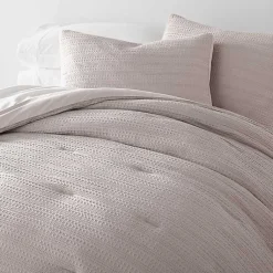 Kirklands Home Comforters|Mauve Waffle Ultra-Soft 3-pc. Twin Comforter Set Pink