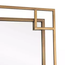 Kirklands Home Decorative Mirrors|Mavis Bronze Open Square Frame Wall Mirror