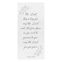 Kirklands Home Wall Quotes & Signs|May the Lord Give You Peace Canvas Art Print White